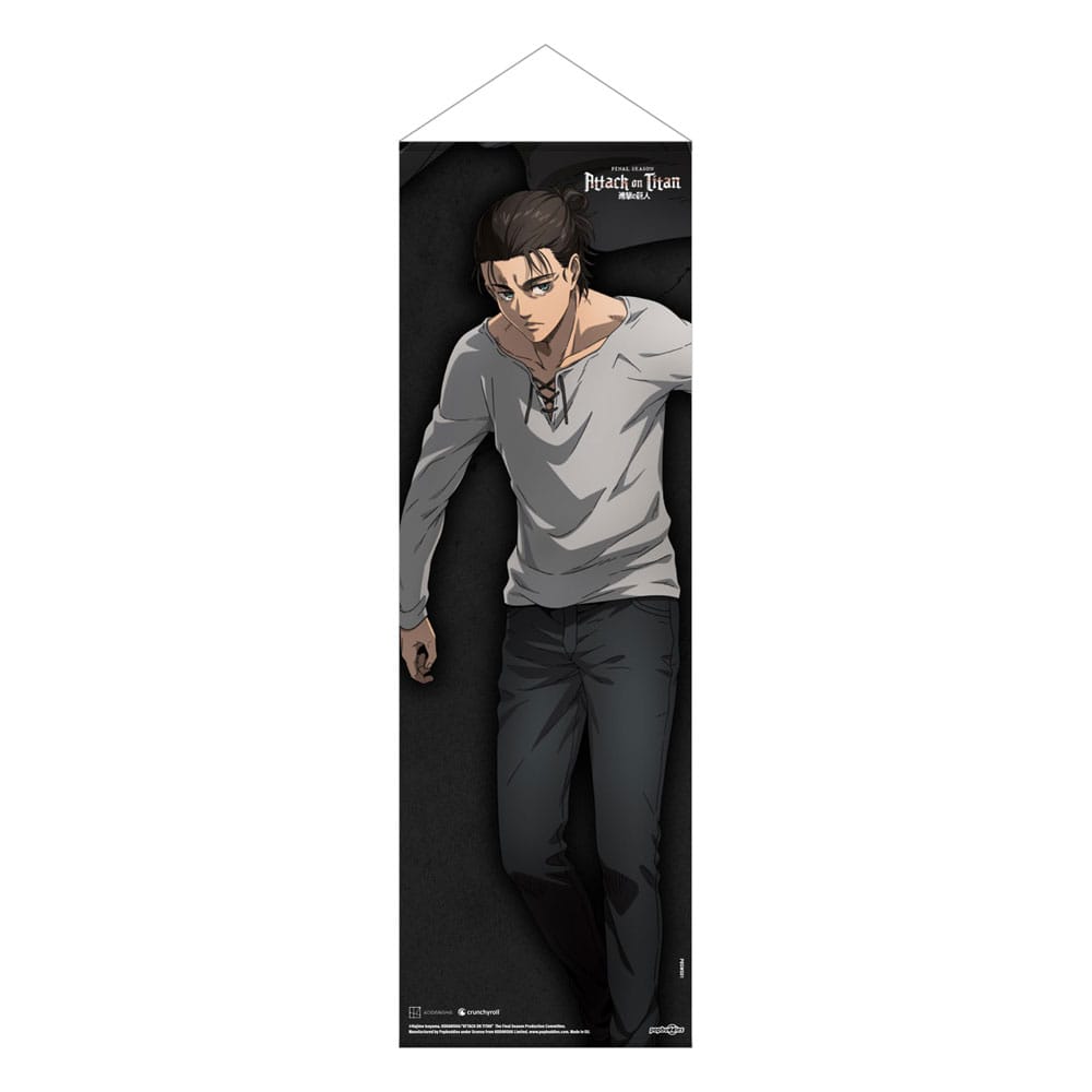 Attack on Titan Wallscroll Featuring Eren Jaeger, 30 x 90 cm