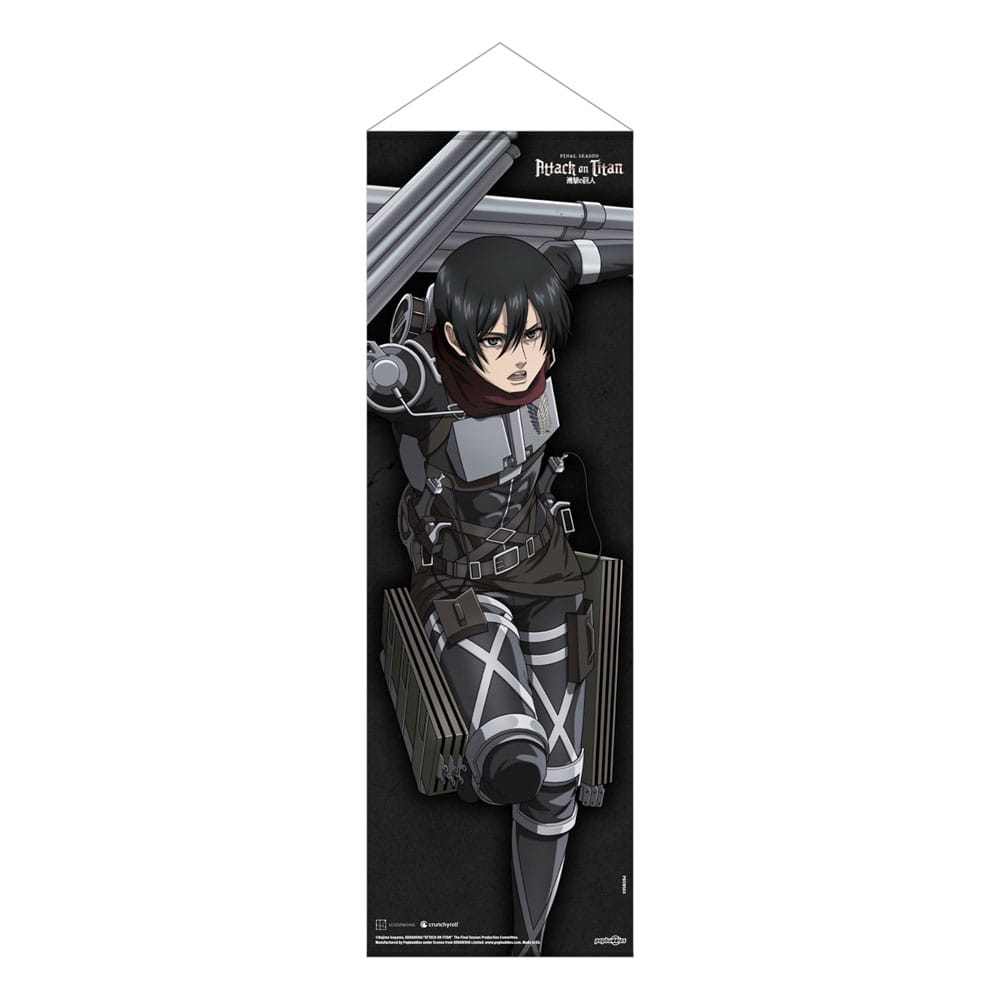 Attack on Titan: Mikasa Ackermann Slim Wallscroll, 30 x 90 cm