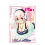 Super Sonico Laptop Wallscroll - 50x70 cm