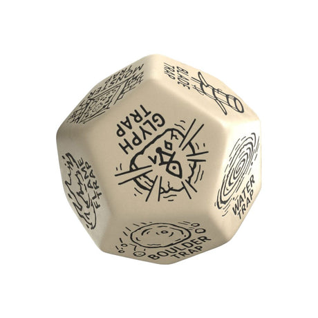 Viridian Jumbo D12 Trap Generator Dice - Beige
