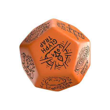Viridian Jumbo D12 Trap Generator Dice - Orange