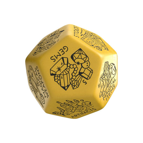 Viridian Dice Jumbo Treasure Generator D12 - Yellow