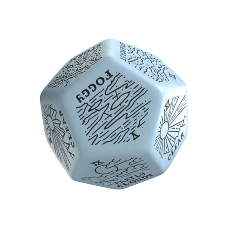 Viridian Jumbo Weather Generator Dice D12 - Blue