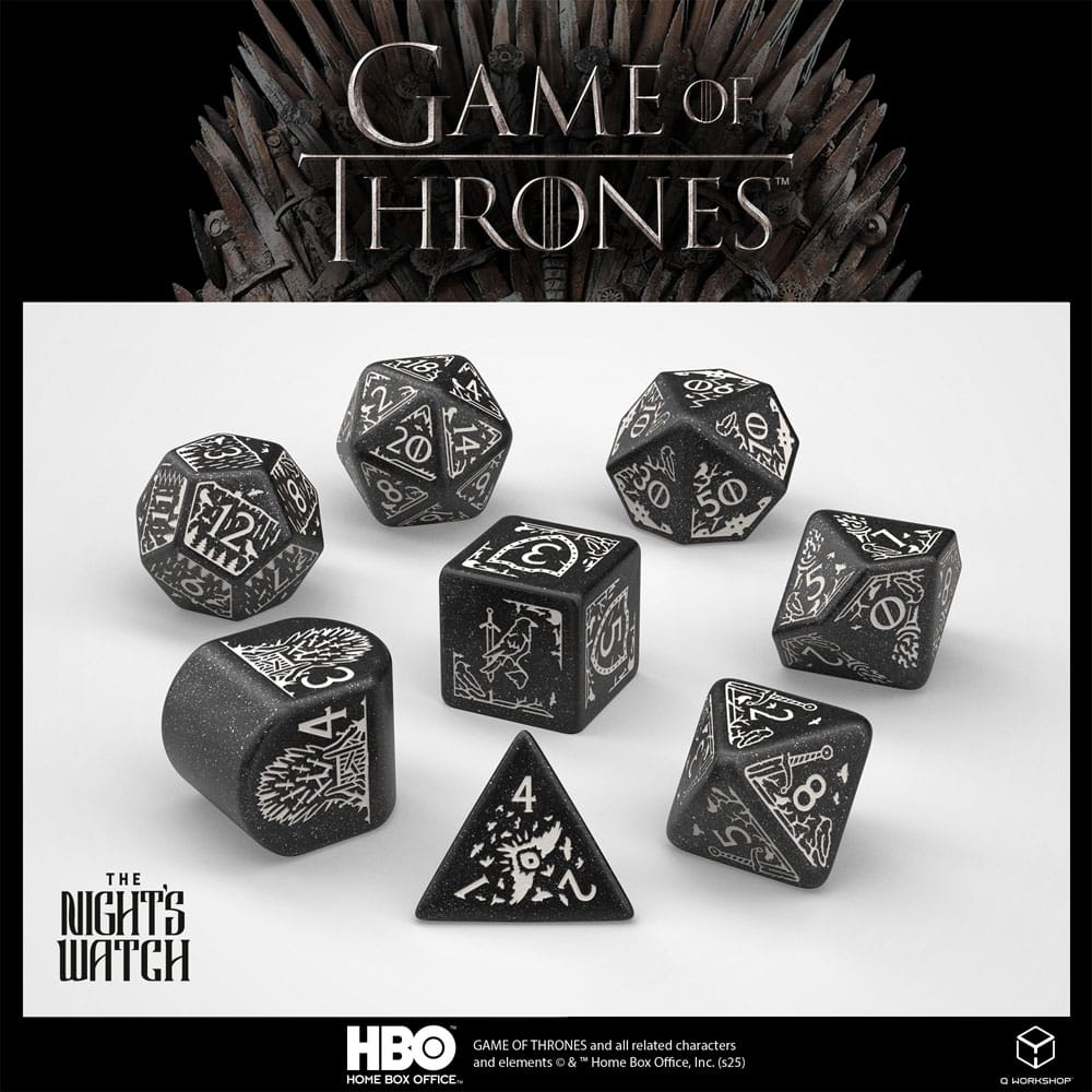 Night's Watch Inspired 'Game of Thrones' Dice Set by Q Workshop (8)