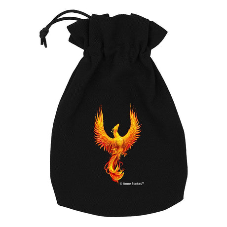 Anne Stokes Phoenix Fabric Dice Pouch - Q Workshop Edition