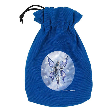 Anne Stokes Snow Fairy Fabric Dice Pouch