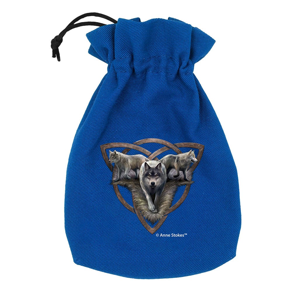 Anne Stokes Wolf Trio Dice Pouch by Q Workshop