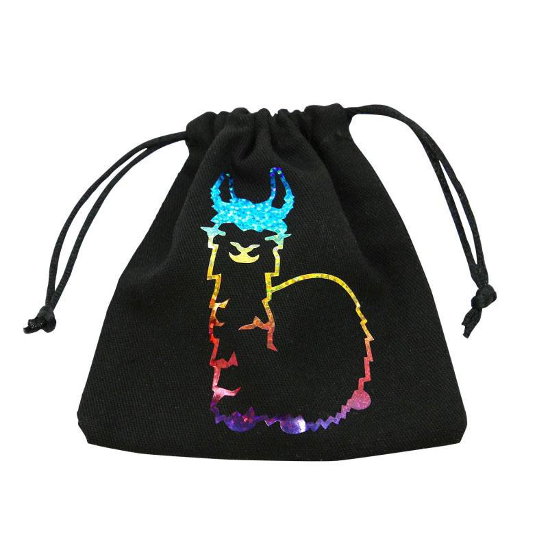 Fabulous Rainbow Llama Dice Bag by Q WORKSHOP