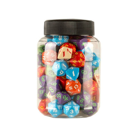 Classic RPG Dice Set - 80 Dice Bundle in a Round Jar