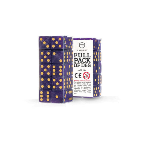 Q Workshop Full Pack D6 Shimmering Purple Dice Set (20)