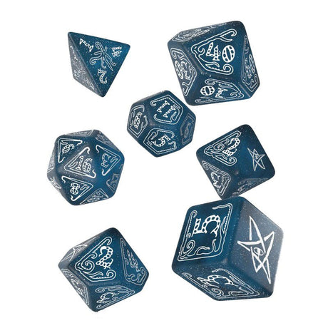 Call of Cthulhu Abyssal & White Dice Set (7) - Q WORKSHOP