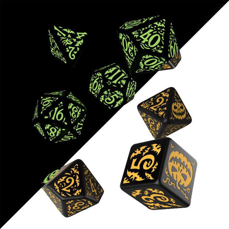Halloween Glow-in-the-Dark Pumpkin Dice Set (7)