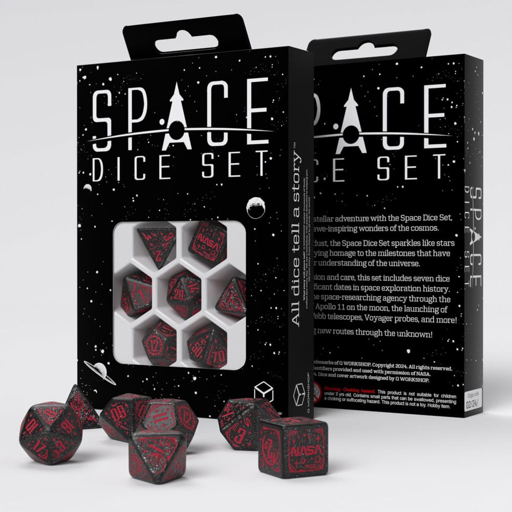 Space Voyager Dice Set by Q Workshop (Set of 7)