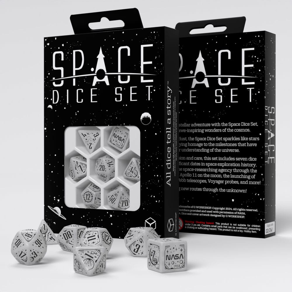 Apollo Space Dice Set from Q Workshop - Set of 7 Dice