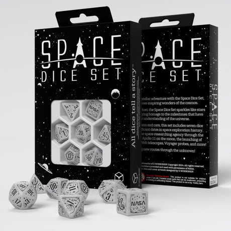Apollo Space Dice Set from Q Workshop - Set of 7 Dice