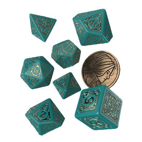 The Witcher Triss Merigold Dice Set (7) & Coin