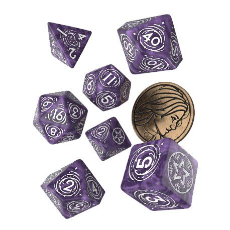The Witcher Yennefer Lilac & Gooseberries Dice Set by Q Workshop