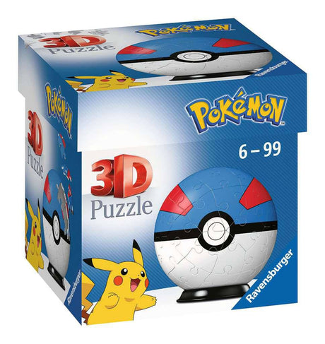 Pokémon 3D Puzzle Pokéballs: Great Ball (55 Pieces)