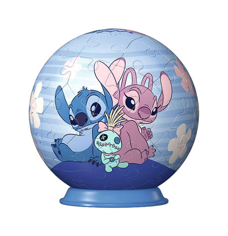 Disney Stitch & Angel 3D Puzzle Ball (55 pieces)