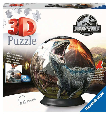 Jurassic World 3D Puzzle Ball by Ravensburger - 72 Pieces