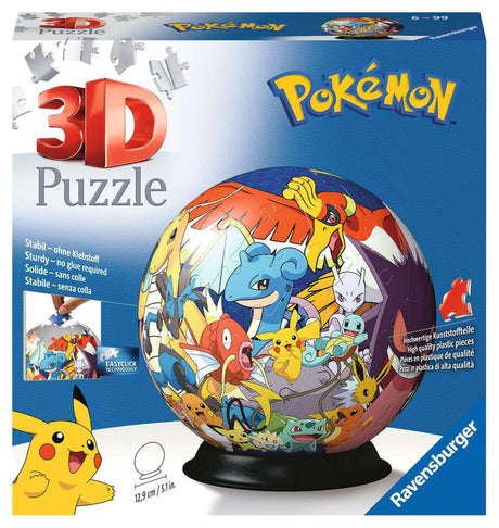 Pokémon 3D Puzzle Ball - 73 Piece Ravensburger Puzzle