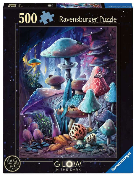 Ravensburger Moonlight Mushrooms Glow-in-the-Dark Jigsaw Puzzle (500 pieces)
