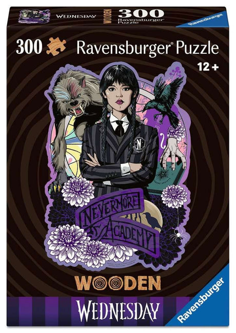 Wednesday Addams Wooden Jigsaw Puzzle - 300 pieces