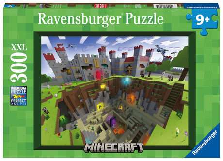 Minecraft Cutaway Premium Jigsaw Puzzle by Ravensburger - 300 Pieces