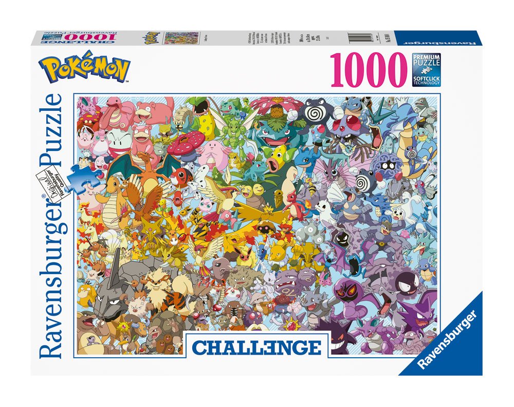 Pokémon Challenge Group Jigsaw Puzzle - Ravensburger (1000 pieces)