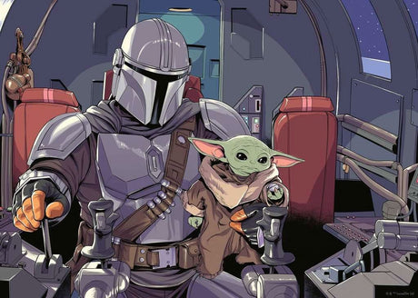 Star Wars The Mandalorian Premium 1000-Piece Cartoon Jigsaw Puzzle