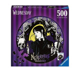 Nevermore Academy Wednesday Round Jigsaw Puzzle (500 Pieces)