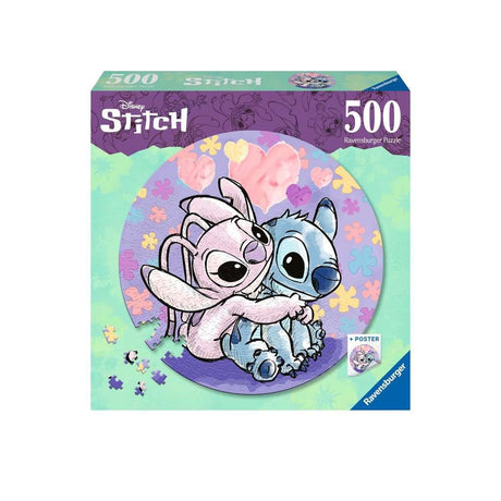 Lilo & Stitch Round Jigsaw Puzzle - Stitch (500 Pieces)