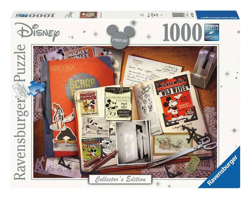 Disney Collector's Mickey Mouse 1920-1930 Jigsaw Puzzle (1000 pieces)