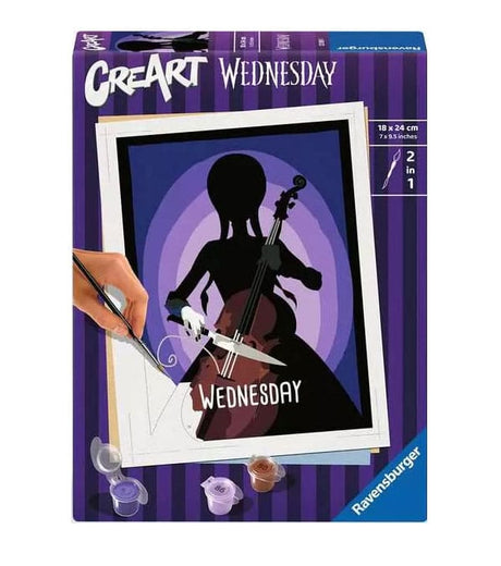CreArt Paint by Numbers Wednesday Set | Ravensburger Puzzles