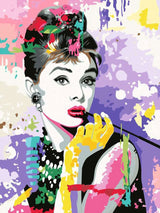 Audrey Hepburn CreArt 30x40cm Paint by Numbers Set