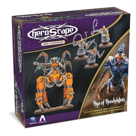 Heroscape Revna's Rebuke: Iron Lich & Wraithriders Army Expansion Set