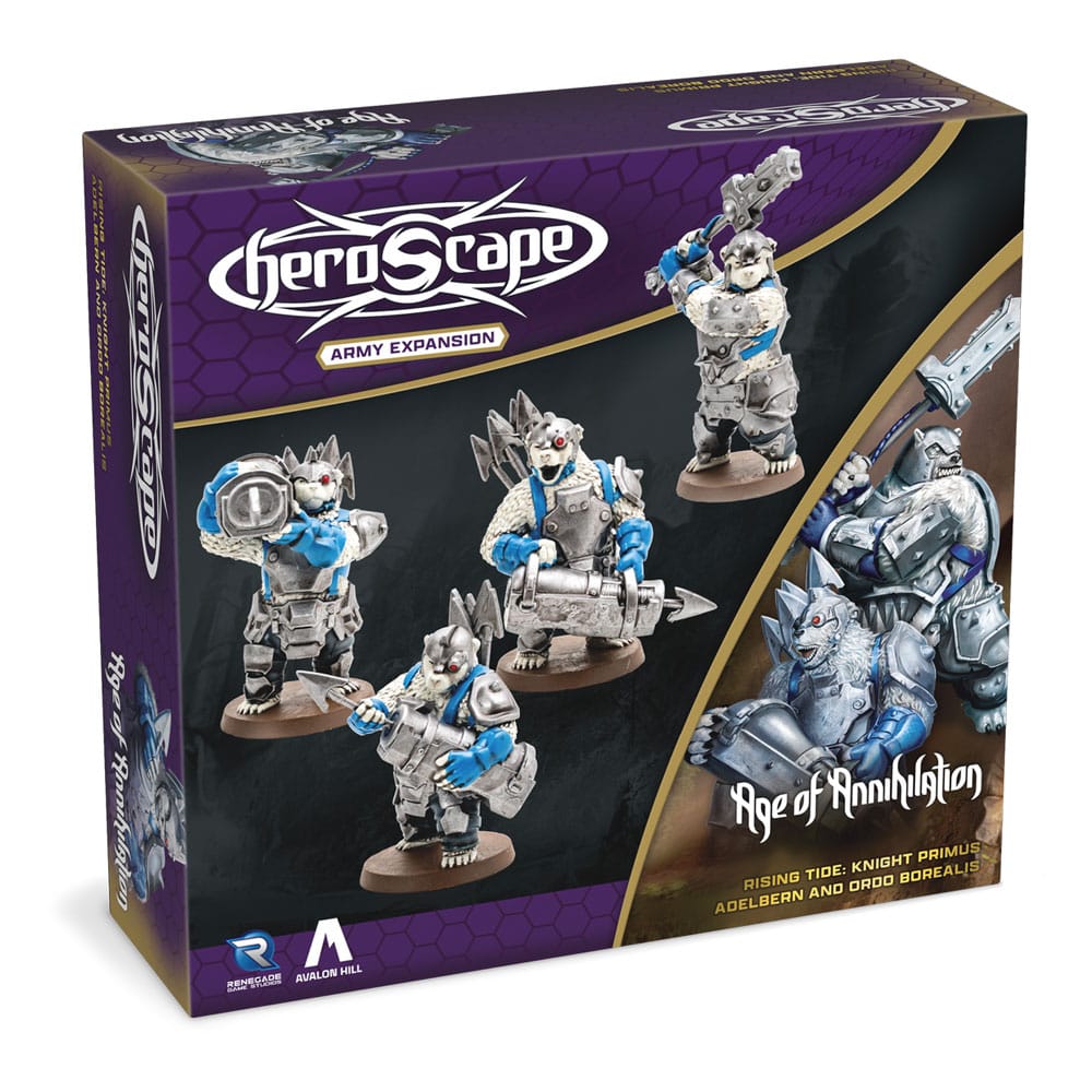 Heroscape Expansion: Knight Primus Adelbern & Ordo Borealis Army *English Version*