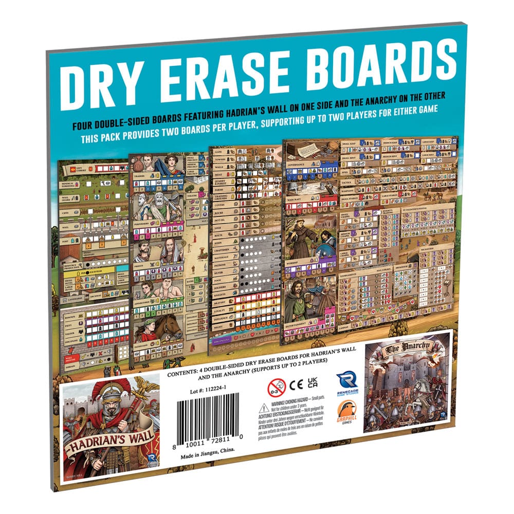 Hadrian's Wall & The Anarchy Double-Sided Dry Erase Boards