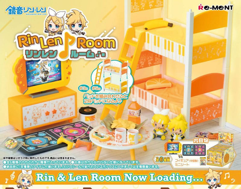 Hatsune Miku Mini Figures - Rin Len Room Display Set (6)