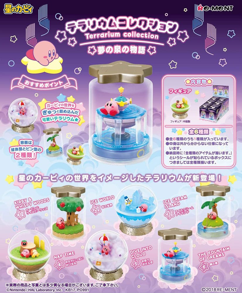 Kirby Terrarium Collection Mini Figures Display (6)