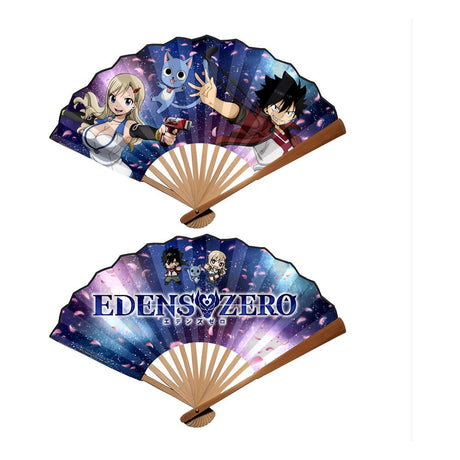 Edens Zero Official Folding Fan - Rebecca, Happy & Shiki