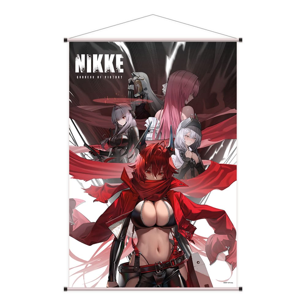 Goddess of Victory: Nikke Wall Scroll with Red Hood, Snow White, Dorothy & Rapunzel