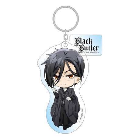 Black Butler: Public School Arc Sebastian Acrylic Keychain, 8 cm