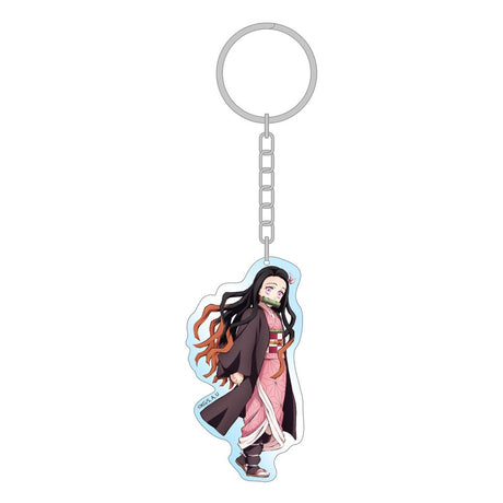 Demon Slayer Holographic Acrylic Keychain - Nezuko, 7 cm