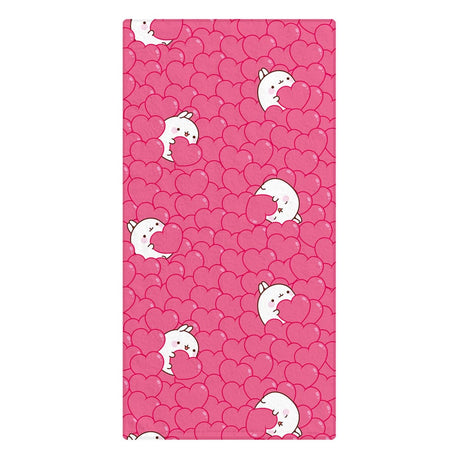 Molang Hearts High-Quality 150 x 75 cm Towel
