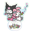 Sanrio 6cm Holographic Acrylic Stand - Kuromi & My Melody