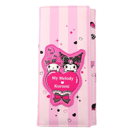 Sanrio Pink Black Party Series Coin Purse - Kuromi & My Melody