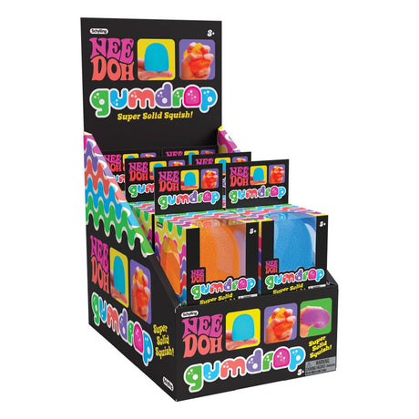 NeeDoh Gumdrop Neon Squeeze Figures Display (6)