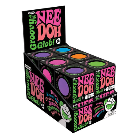 NeeDoh Classic Squeeze Ball 6cm, Assorted Colors (Display of 12)