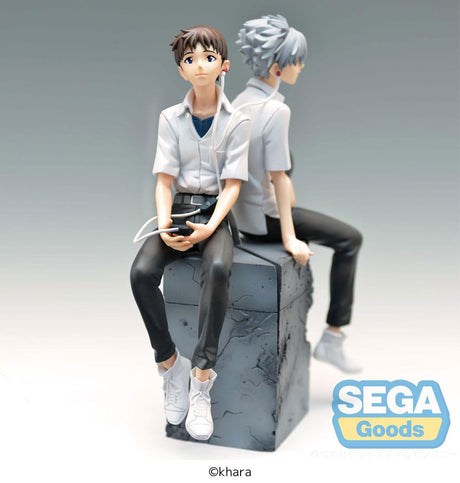Rebuild of Evangelion Luminasta PVC Shinji Statue - 17 cm